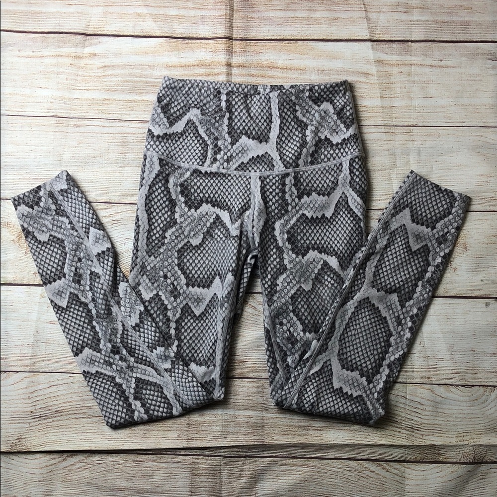 Varley Snakeskin Print Leggings